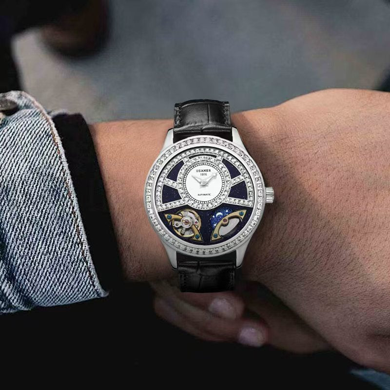 Men's light luxury fashion diamond watch