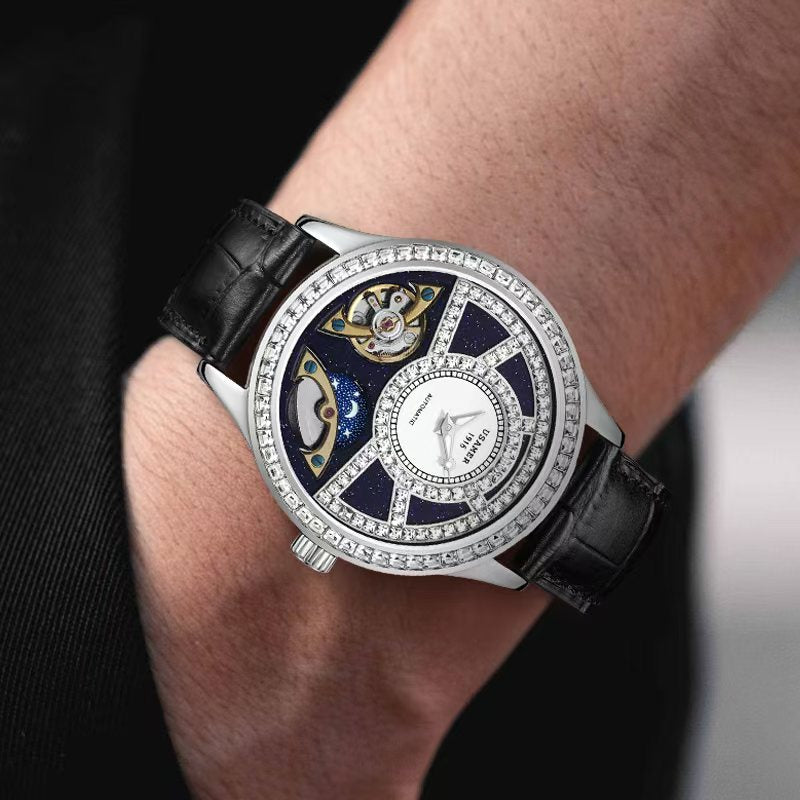 Men's light luxury fashion diamond watch