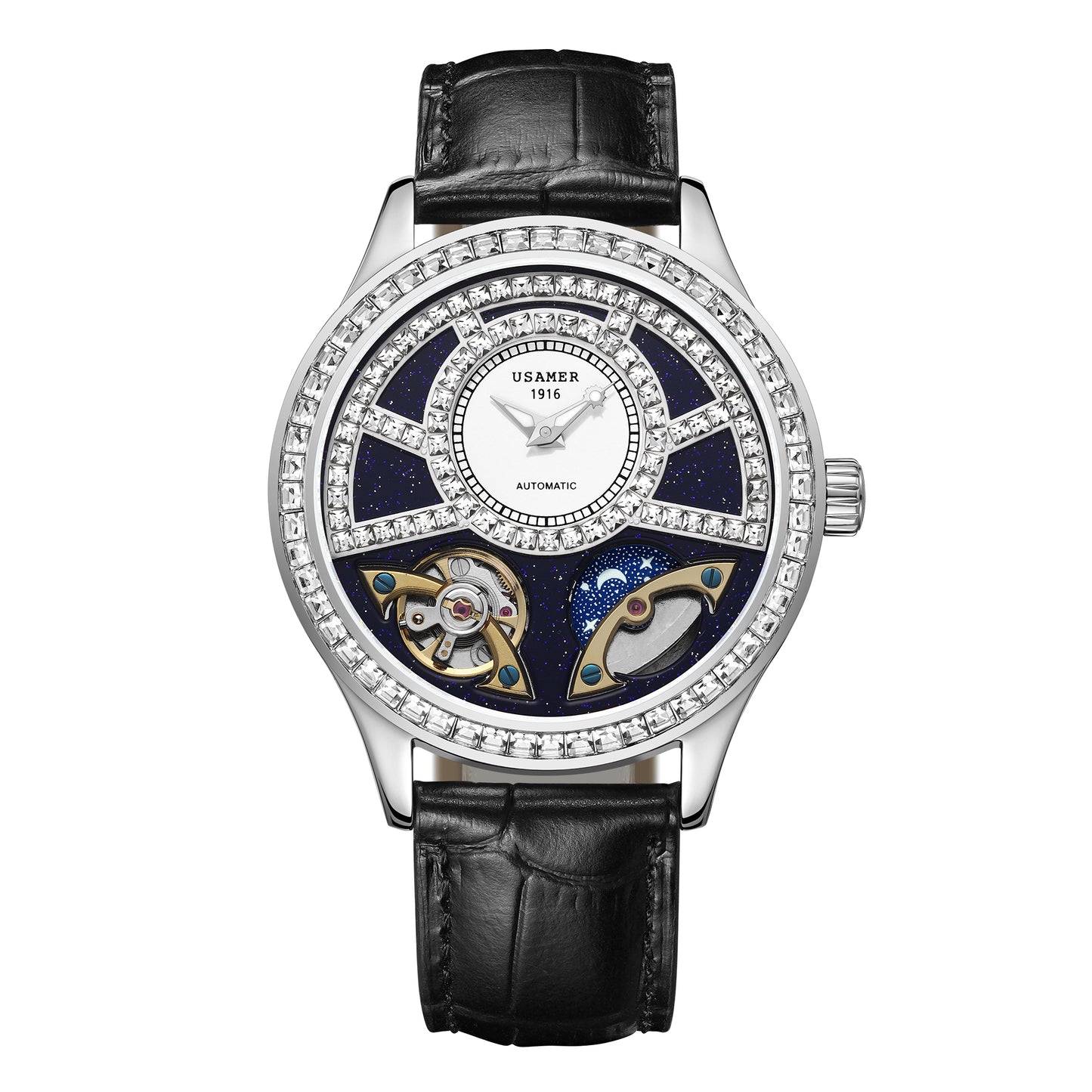 Men's light luxury fashion diamond watch